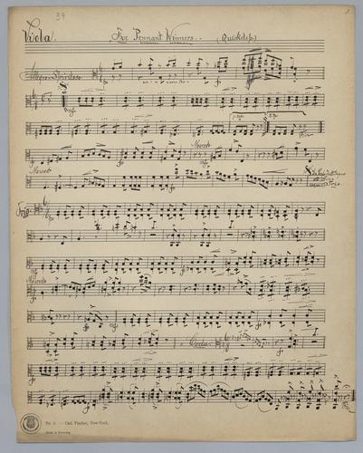 The Pennant Winners - Parts: Viola,