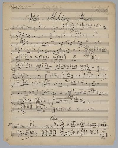 State Military March - Parts: Flute 1 and 2,