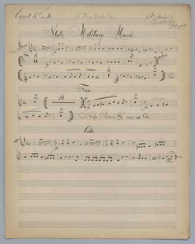 State Military March - Parts: Cornet 2,