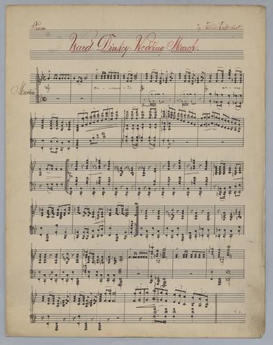 Ward Dinkey Wedding March - Parts: Piano,