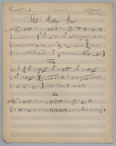 State Military March - Parts: Cornet 1,