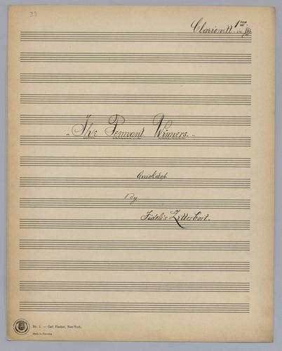 The Pennant Winners - Parts: Clarinet 1,