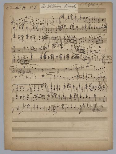 The Welcome March - Parts: Clarinet 1 and 2