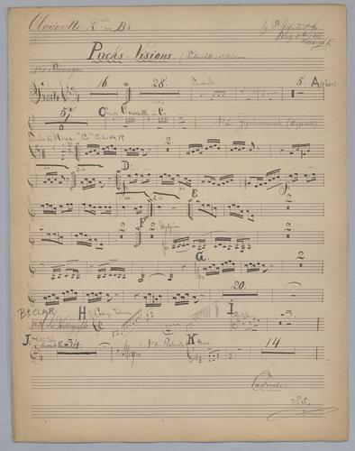 Puck's Visions - Parts: Clarinet 2,
