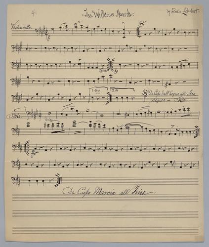 The Welcome March - Parts: Violoncello