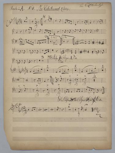 Im Liebestaumel - Parts: Trumpet in A,