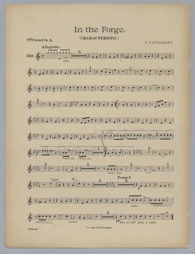 In the Forge - Parts: Cornet 1 in A,