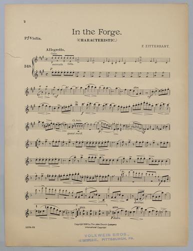 In the Forge - Parts: Violin 1,