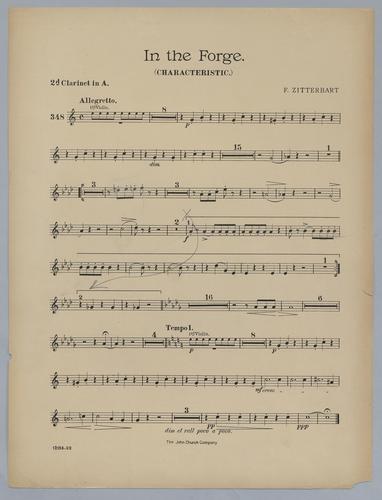 In the Forge - Parts: Clarinet 2 in A,