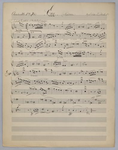 Meditation : "Eve"- Parts: Clarinet 1