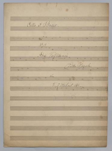 Die Verführerin - Parts: Cello and Bass
