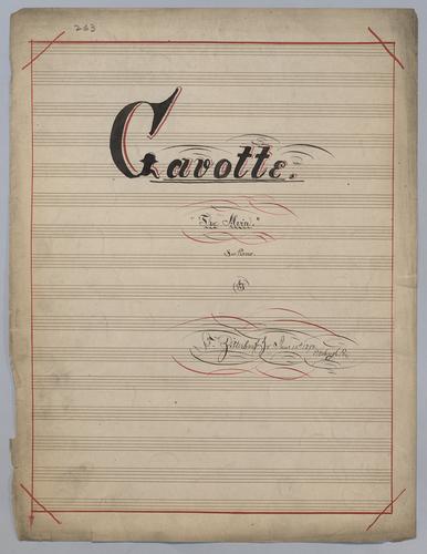 Gavotte : The Alvin : for Piano : [in F major],