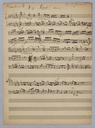 Marie : Schottish - Parts: Clarinet in B