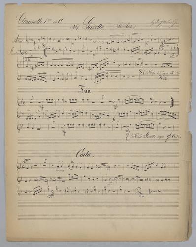 2 Gavottes - Parts: Clarinet 1 in C