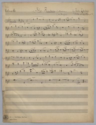 The Fountain - Parts: Violoncello