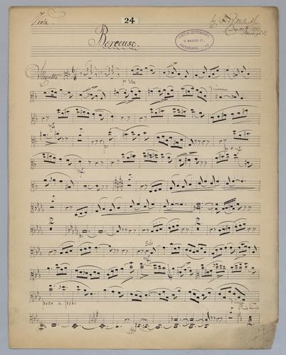 Berceuse - Parts: Viola