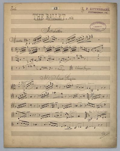 The Ballet : No. 2 - Parts: Viola