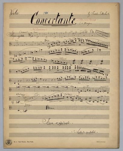 Concertante - Parts: Viola