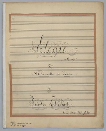Elegie - Score