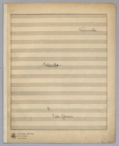 Saltarella - Parts: Violoncello