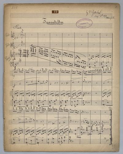 Tarantella - Score