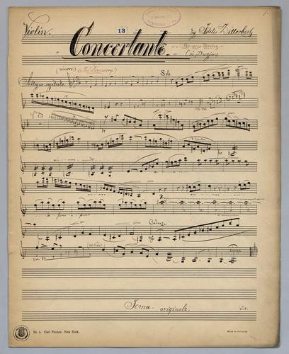 Concertante - Parts: Violin