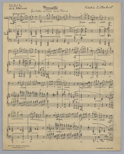 Menuetto - Score