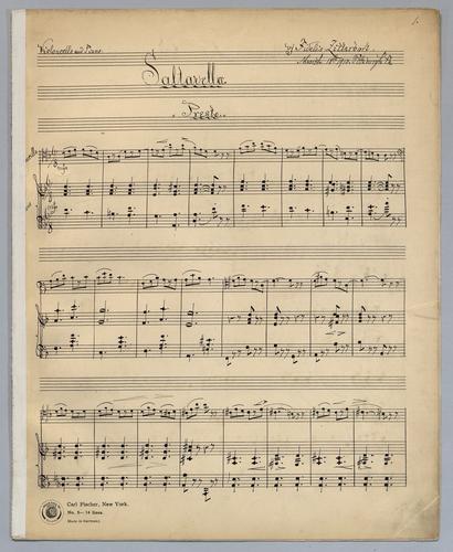 Saltarella - Score