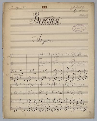 Berceuse - Score