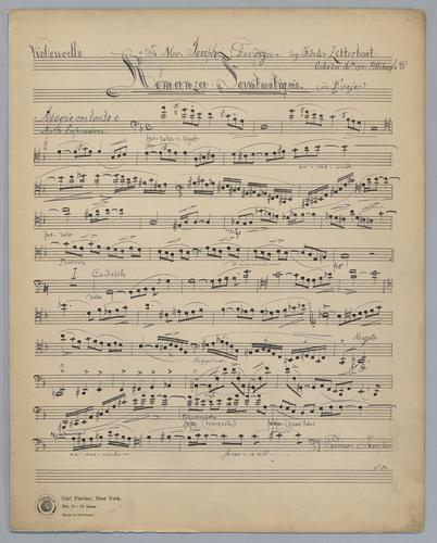 Romanza Fantastique - Parts: Violoncello