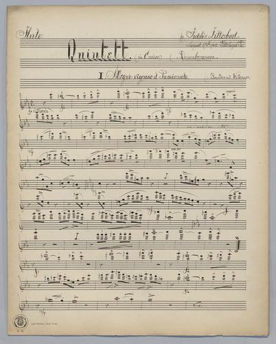 Quintett : in C Minor - Parts: Flute