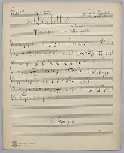 Quintett : [no.] 2 - Parts: Violin 2