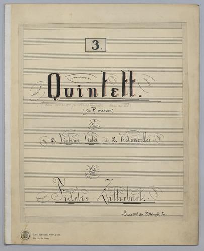 Quintett : [no.] 3 - Parts: Violin 1
