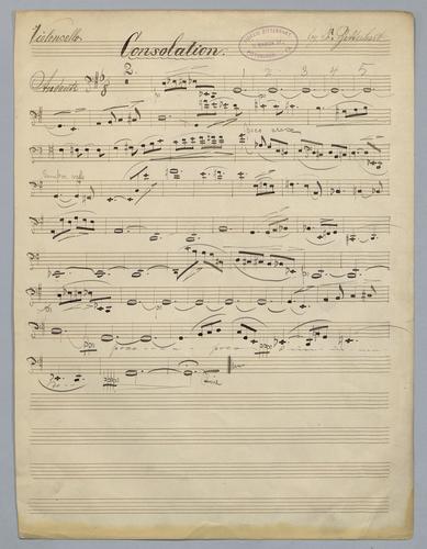 Consolation : Quartettsatz - Parts: Violoncello
