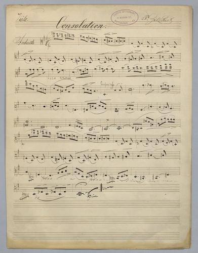 Consolation : Quartettsatz - Parts: Viola