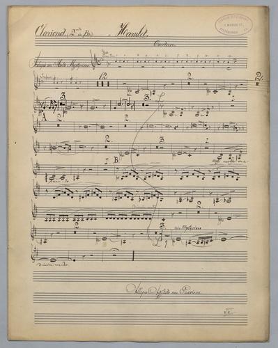 Hamlet : Ouverture - Parts: Clarinet 2