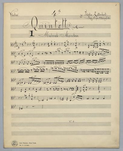 Quintett : [no.] 4 - Parts: Viola