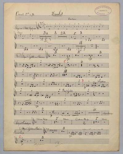Hamlet : Ouverture - Parts: Cornet 2