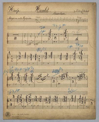 Hamlet : Ouverture - Parts: Harp