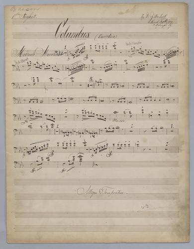 Ouverture : Columbus - Parts: Bassoon 1