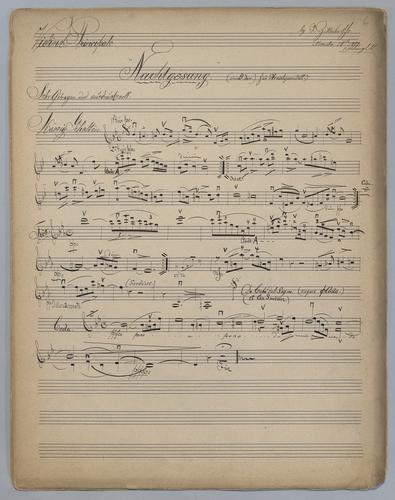 Nachtgesang : in B Dur - Parts: Violin 1
