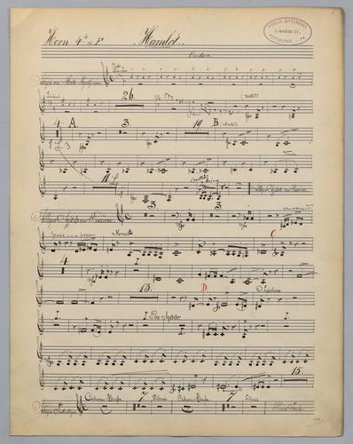 Hamlet : Ouverture - Parts: Horn 4