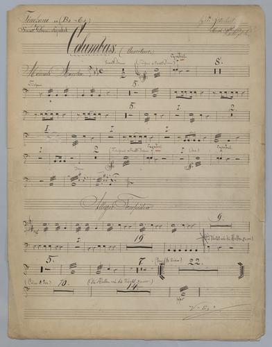 Ouverture : Columbus - Parts: Timpani