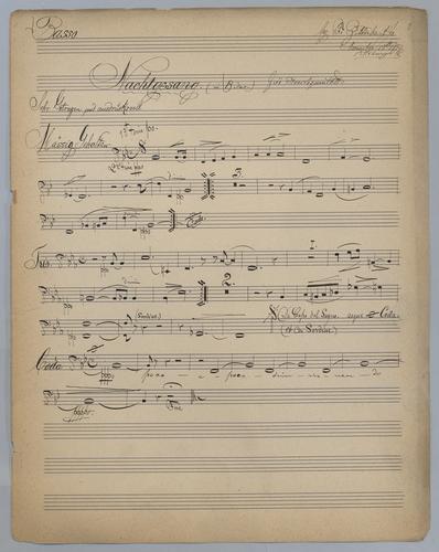 Nachtgesang : in B Dur - Parts: Bass
