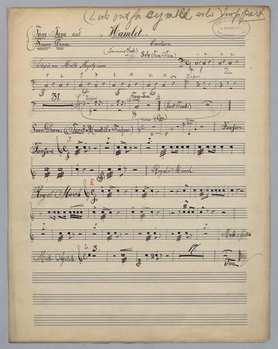 Hamlet : Ouverture - Parts: Tam-tam and Snare Drum