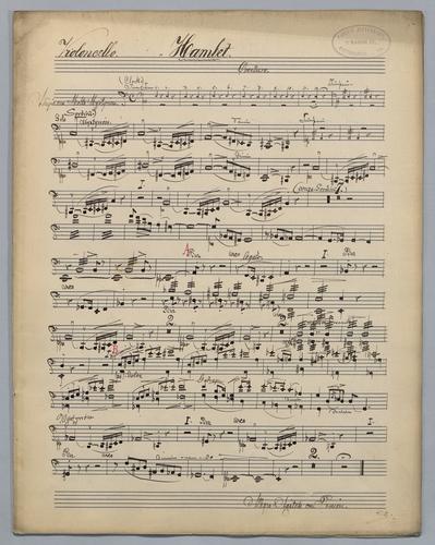 Hamlet : Ouverture - Parts: Violoncello