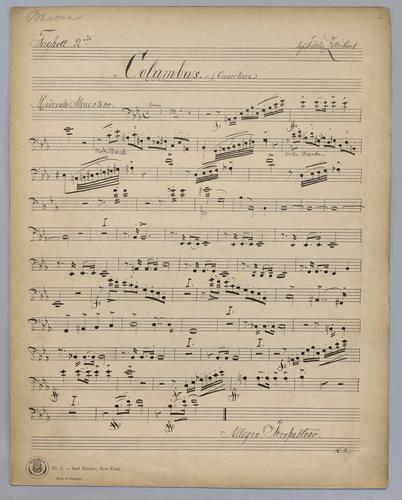 Ouverture : Columbus - Parts: Bassoon 2