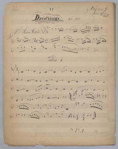 Devotiones : Valse No. 11 - Parts: Violin