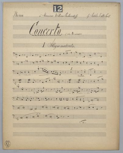 2nd Concerto - Parts: Bass
