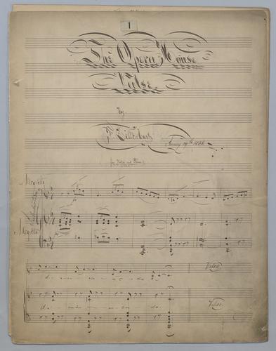 The Opera House Valse - Score